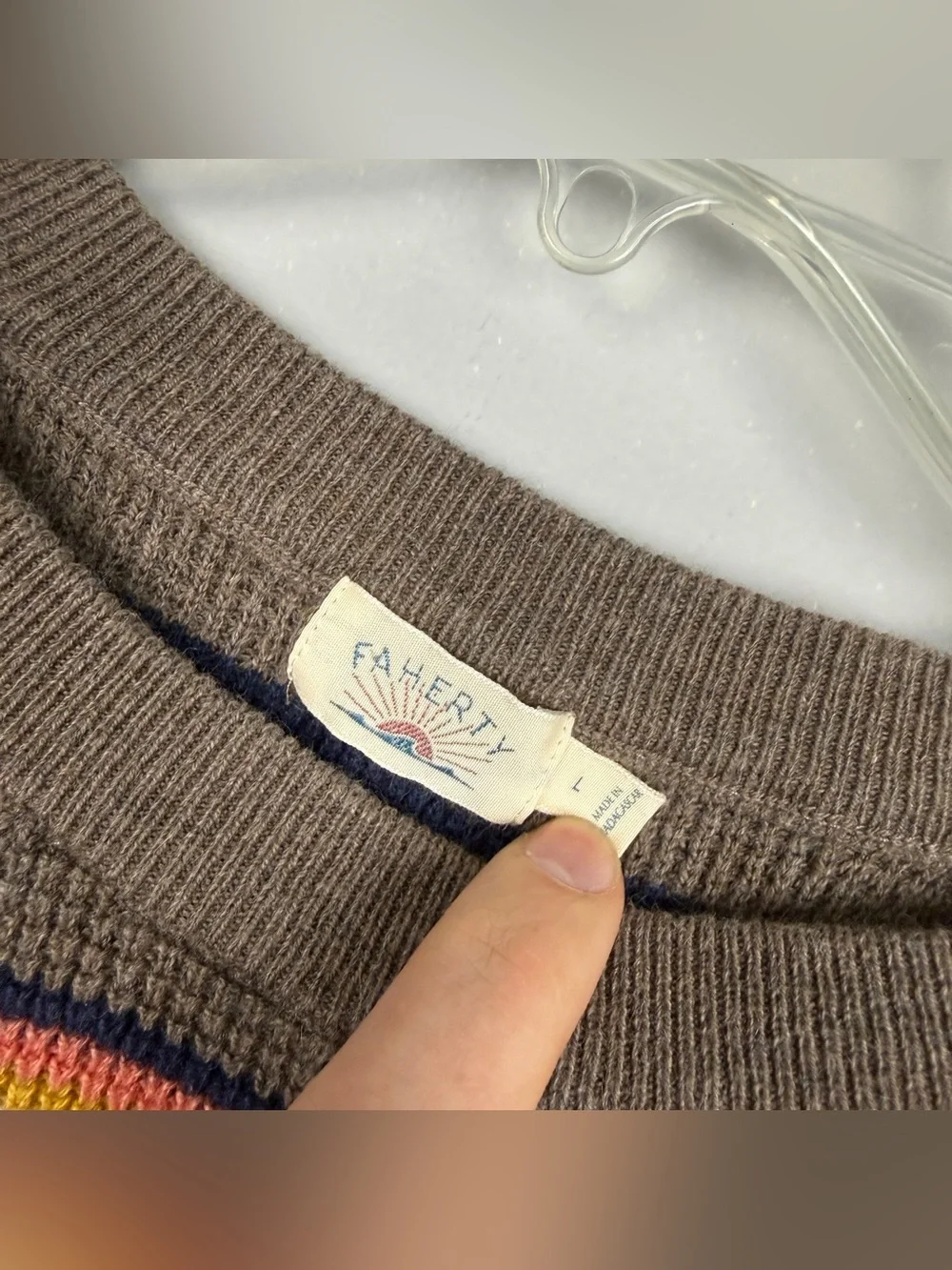 Faherty 2025 Cashmere Organic Cotton Throwback Sweater
